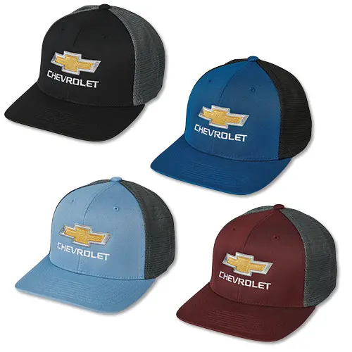 Chevrolet Gold Bowtie Flexfit Mesh Back Hat / Cap 1