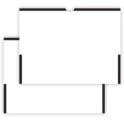 Plain Color Top #237 Deal Jackets – Large 12" X 9" Durable 32# White Kraft Paper (7 Pt.) – Professional Automotive Deal Jackets For Vehicle Sales Document Organization – Unwrapped Bulk 500-Pack 1