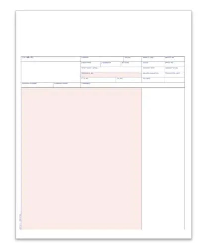 Plain Laser Service Invoices For Era Systems - #Lzr-Si-11 & #Lzr-Si-14 - 1-Part 20# White Laser Paper - Professional Billing, Record-Keeping & Compatible With Laser Printers - 8.5"×11" & 8.5"×14" Standard Size 1