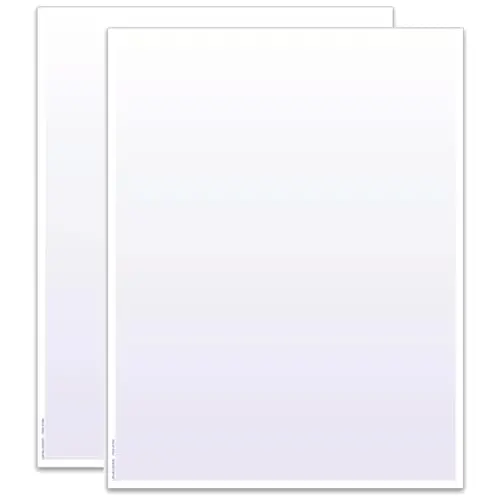 Premium Quality Laser Cut Sheets - 8.5" × 11" 1-Part 20# White Laser Printer Paper - Multipurpose Office Paper For Letters, Invoices, Business Documents, High-Resolution Printing 2