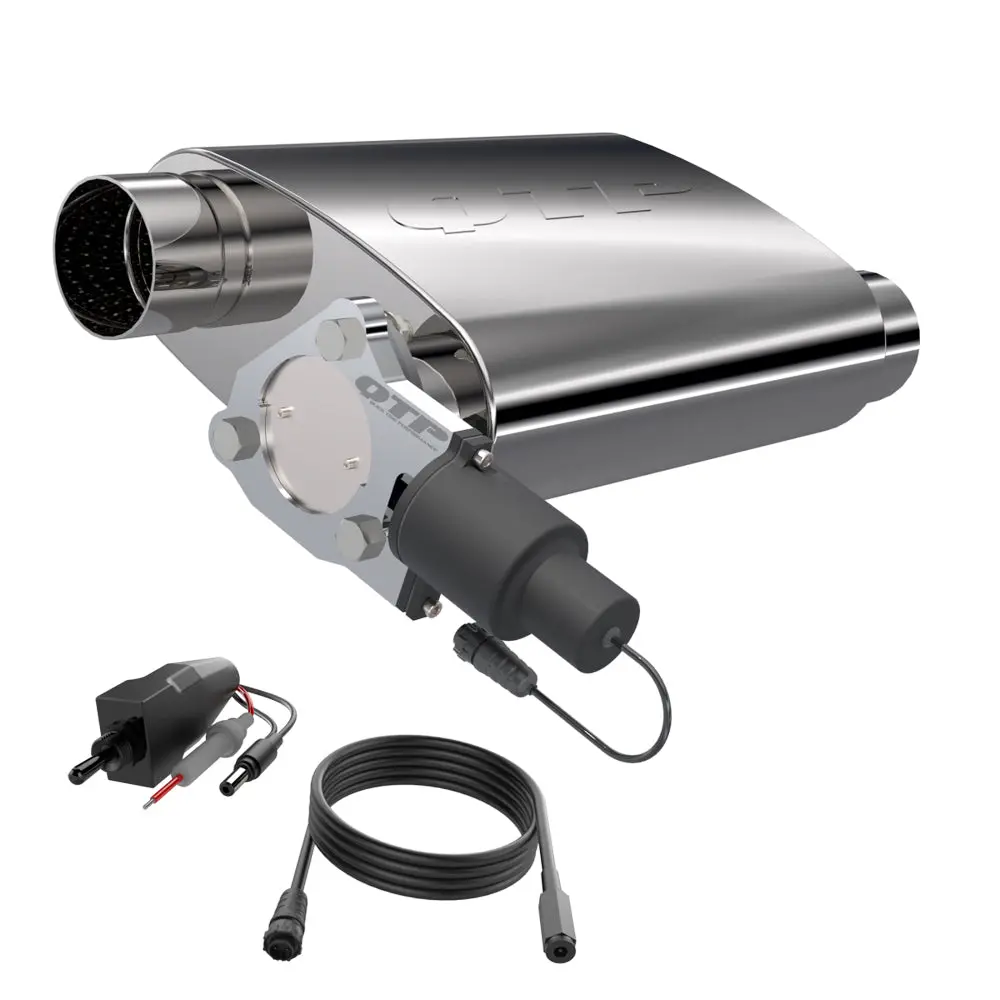 Qtp 3" Screamer Twintronic Muffler 13300C 1