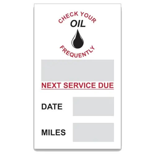 Generic Stock Reminder Sheet Labels – Clear Background 2.5" X 1.5" Static Cling Adhesive – Durable Removable Automotive Dealership Inventory Management Labels For Vehicle Stock Tracking 1