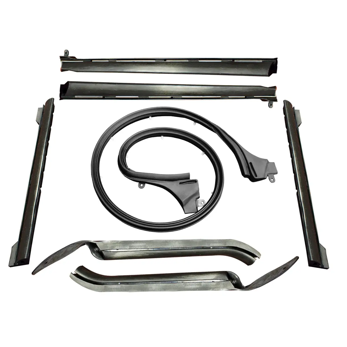 1968–1969 Camaro Convertible Top-Rail Kit 1