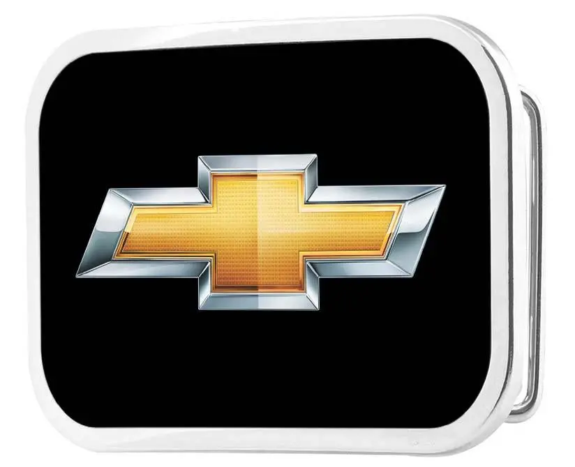 Chevy Bowtie Framed Fcg Black & Gold - Chrome Rock Star Buckle 1