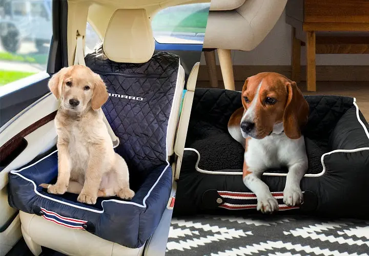 Camaro Pet Bed And Seat Cover 1