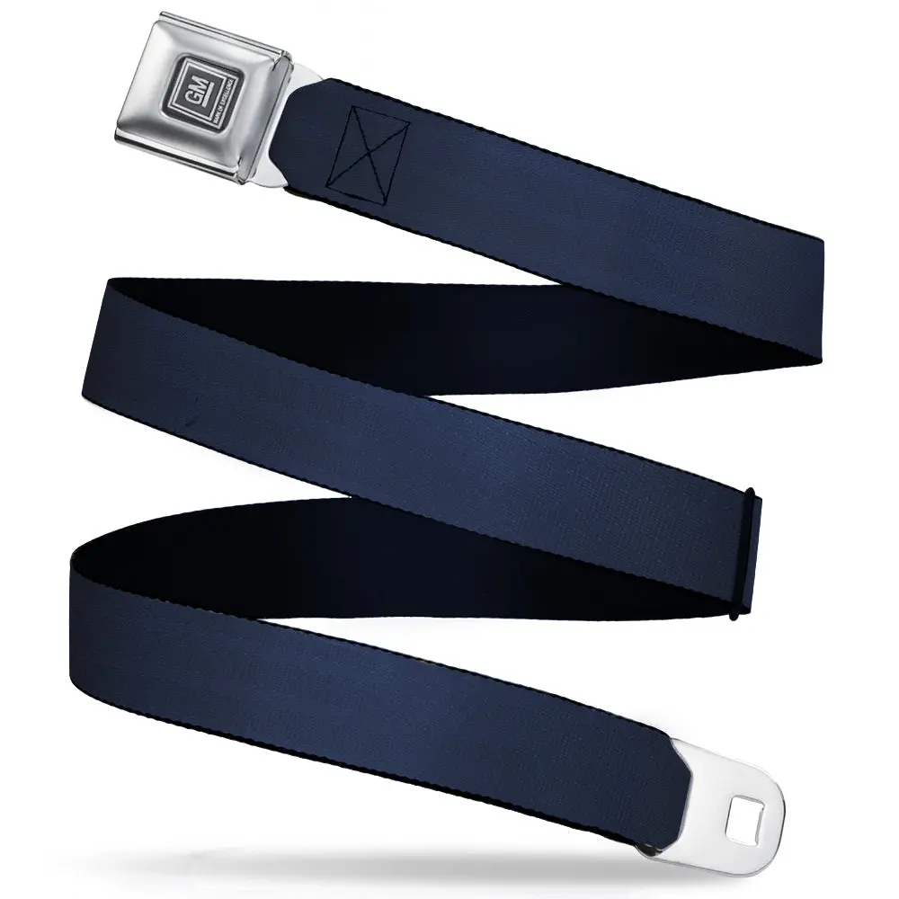 Gm Logo Seatbelt Belt - Navy Panel Webbing 1