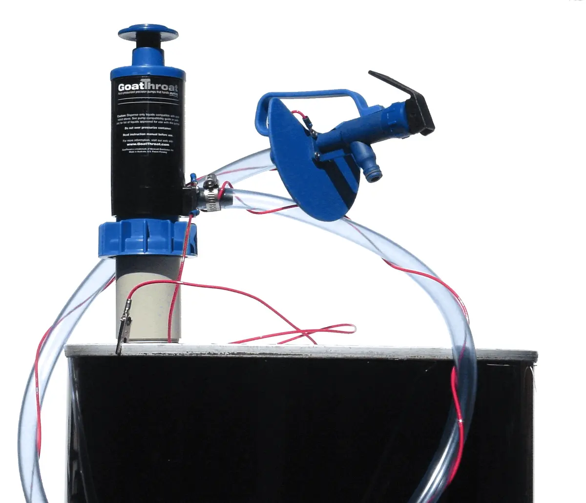 Groundable Drum Pump And Remote Tap With Santoprene Seal, Pvc Hose, 5 Foot Section 1