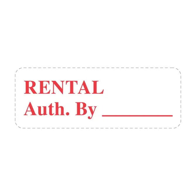 Professional Grade Self-Inking Stamps (Rental-Auth) – 2-3/8" W × 7/8" H – Vibrant Red Ink Rubber Stamp With Re-Inkable Pull-Out Pad – Durable For Automotive Rental Services & Fleet Management 1