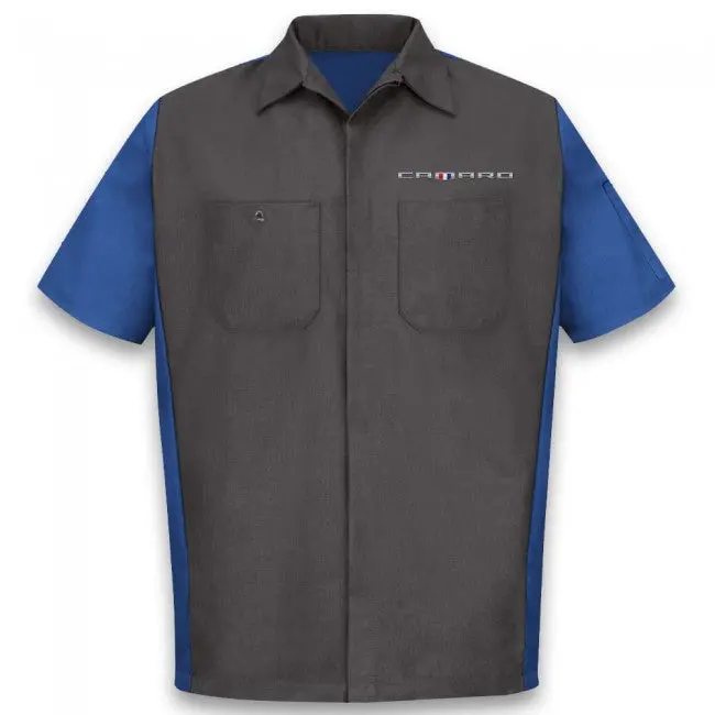 Camaro Short Sleeve Crew Shirt - Black/Royal 1