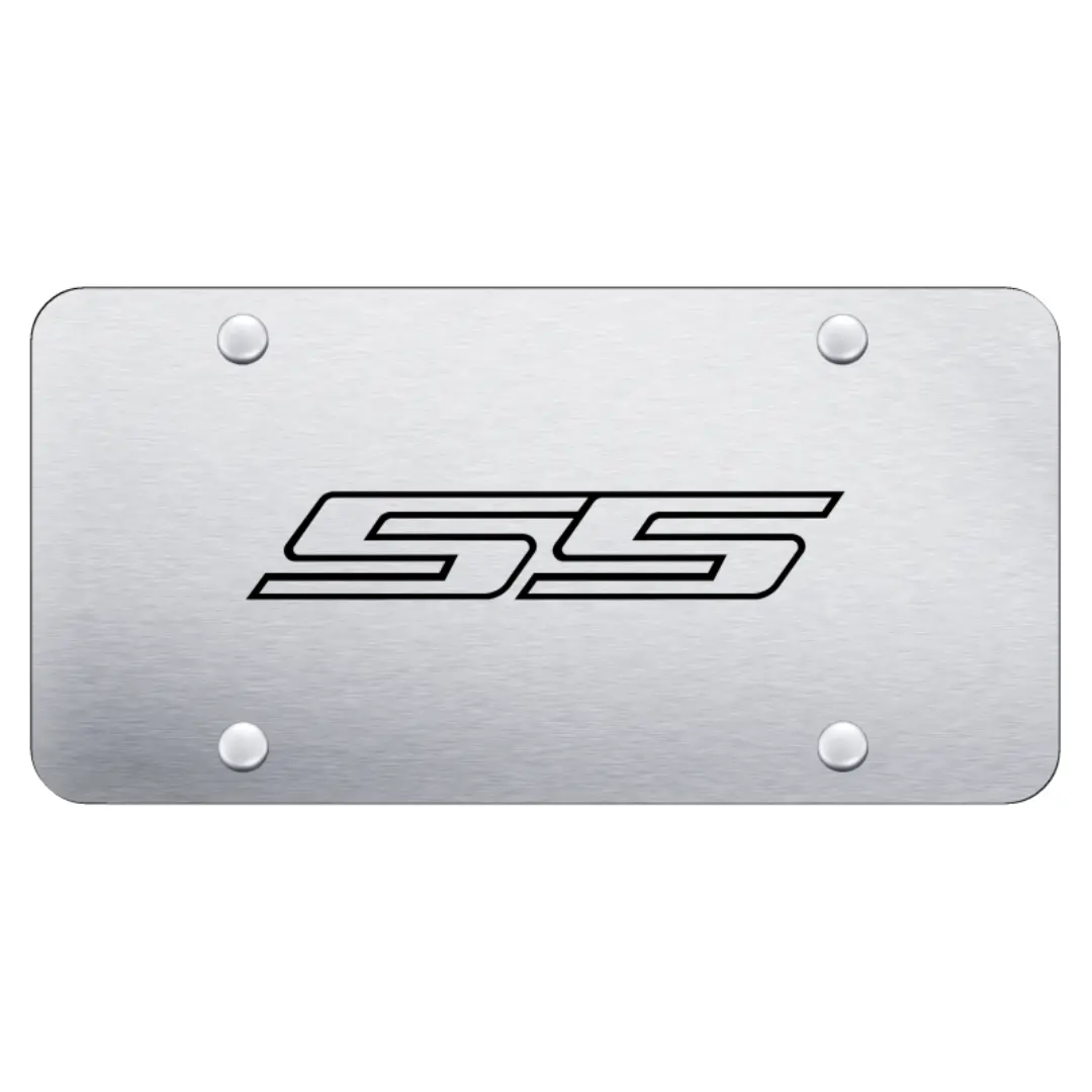 Ss Logo License Plate - Laser Etched On Brushed Stainless Steel 1