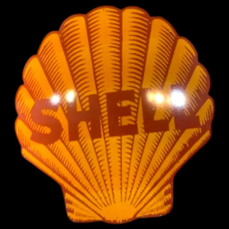 Shell Gasoline Scallop Porcelain Enamel Vintage Metal Reproduction 1