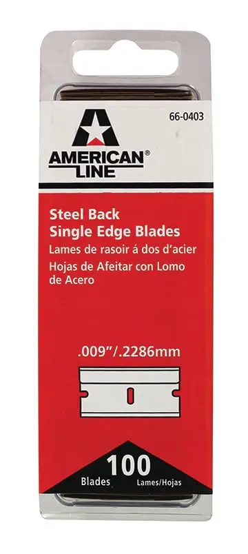 Single Edge Razor Blades (.009" Thickness) – Professional Grade Scraping Blades For Glue, Adhesive Decal & Window Sticker Removal – Durable Auto Detailing & Industrial Blades (100-Pack) 4