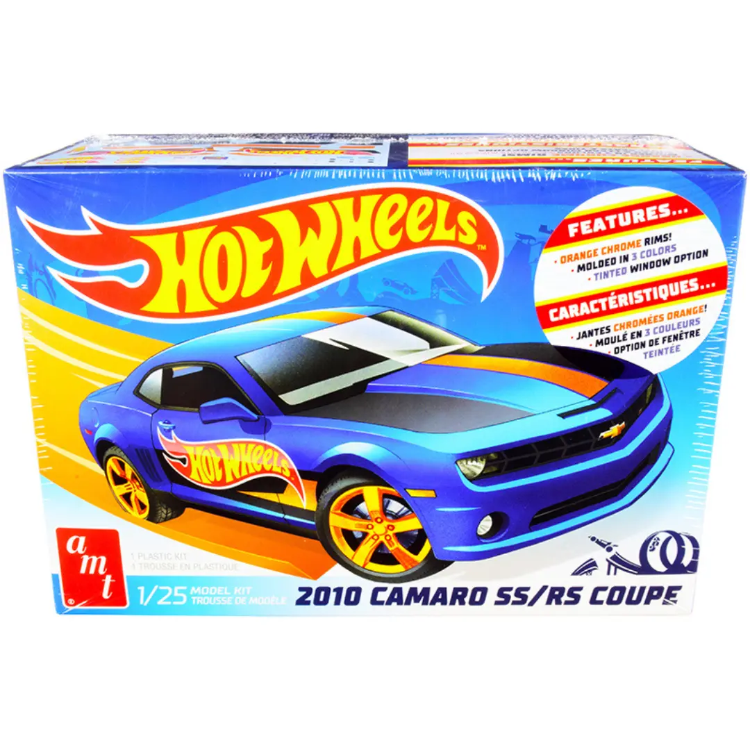 Skill 2 Model Kit 2010 Chevrolet Camaro Ss/Rs Coupe "Hot Wheels" 1:25 Scale Model By Amt 1