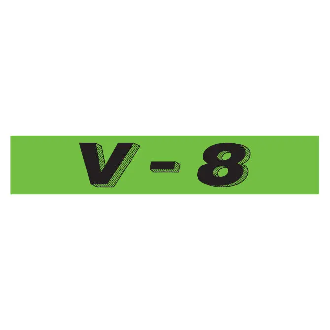 Large Car Dealership Window Stickers – Bold Black-on-Fluorescent-Green Vinyl Decals for Vehicle Advertising – 14.5" × 2.75", Removable Weatherproof Design – 12-Piece Promotional Set