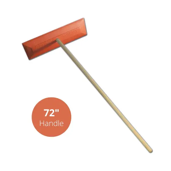 Shuttsco Snow Rake With 72" Wooden Handle - 18" Vinyl-Coated Non-Abrasive Head - Freeze-Resistant Snow Removal Tool - Sno-Rake For Car Dealerships &Amp; Private Vehicle-Owners - Made In Usa 1
