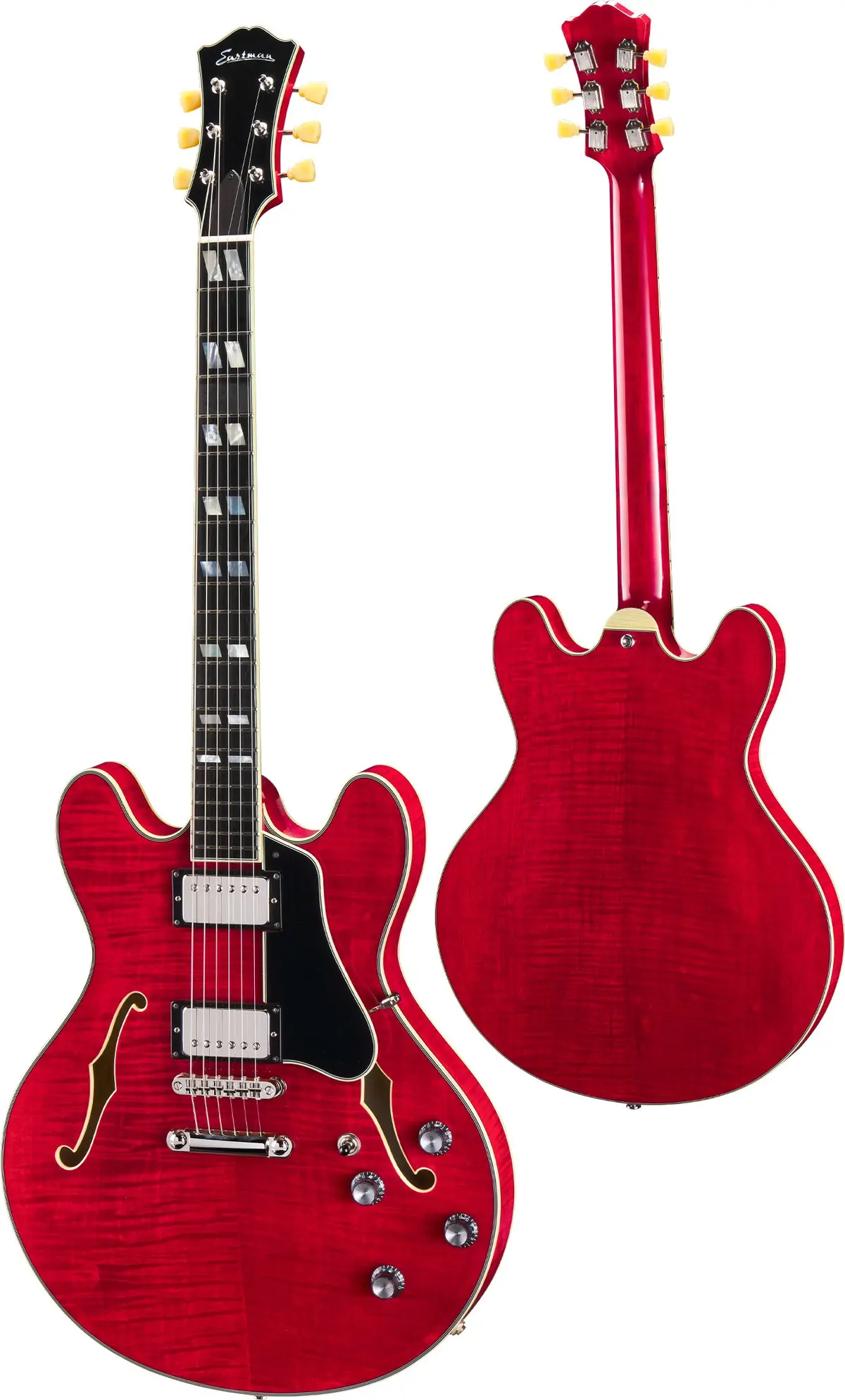 Eastman T486 Red Thinline Deluxe *Free Shipping In The Usa* 1