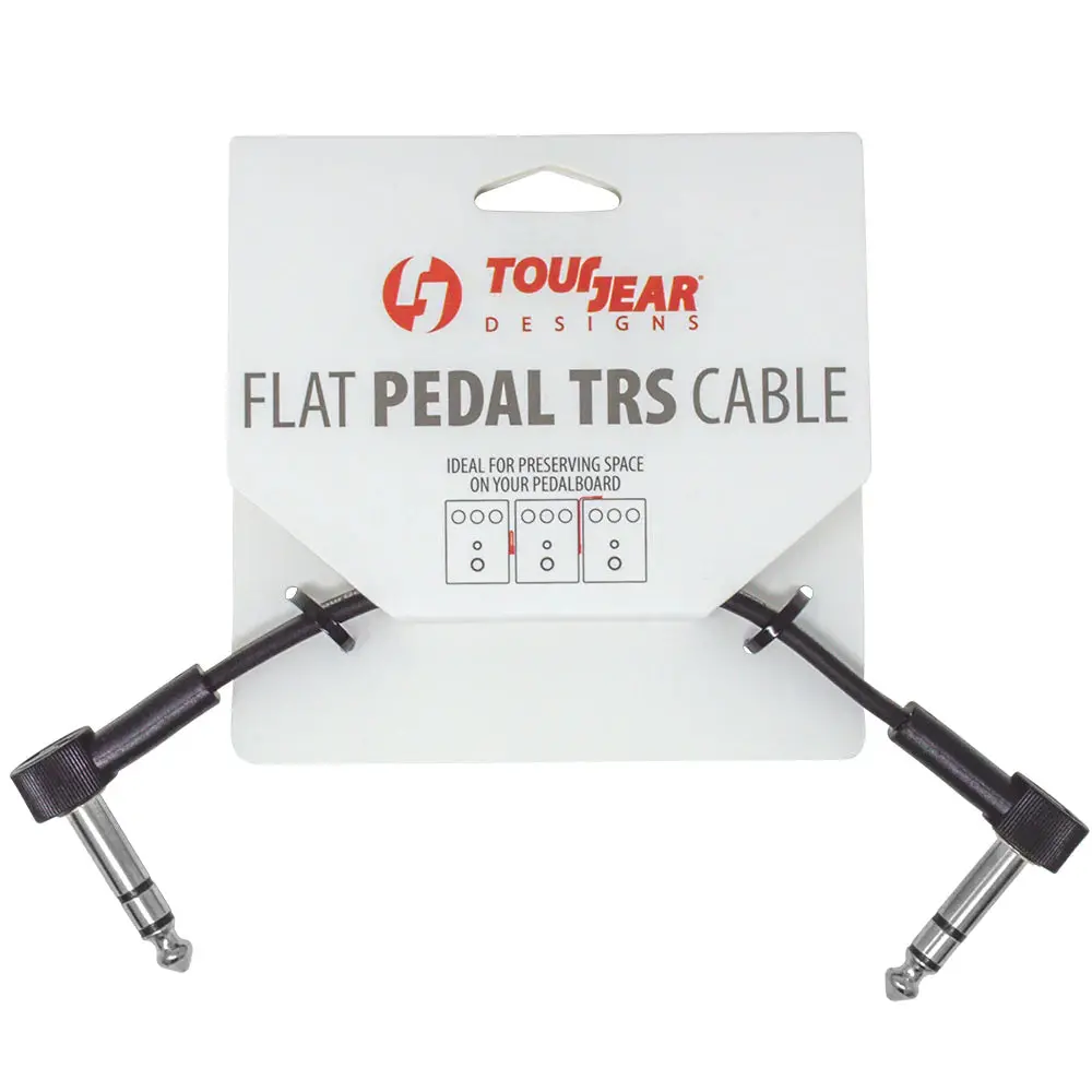 Tourgear 6” Flat Pedal Trs Cable C-Shape Tgd Cbl Fp Trs 6 C 1