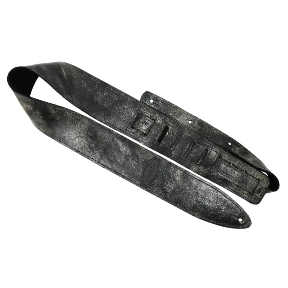 Souldier Straps Distress Black Torpedo Guitar Strap *Free Shipping In The Usa* 1