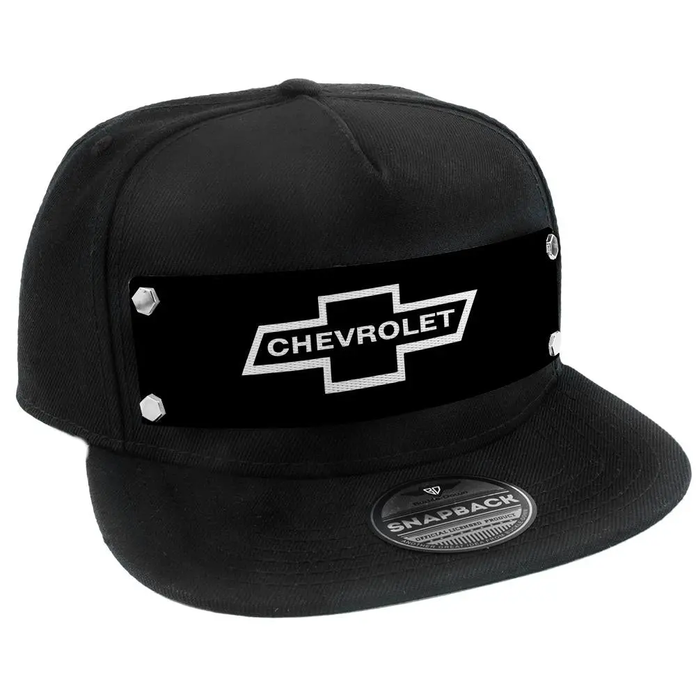 1965 Chevrolet Bowtie Black & White Embellishment Hat 1