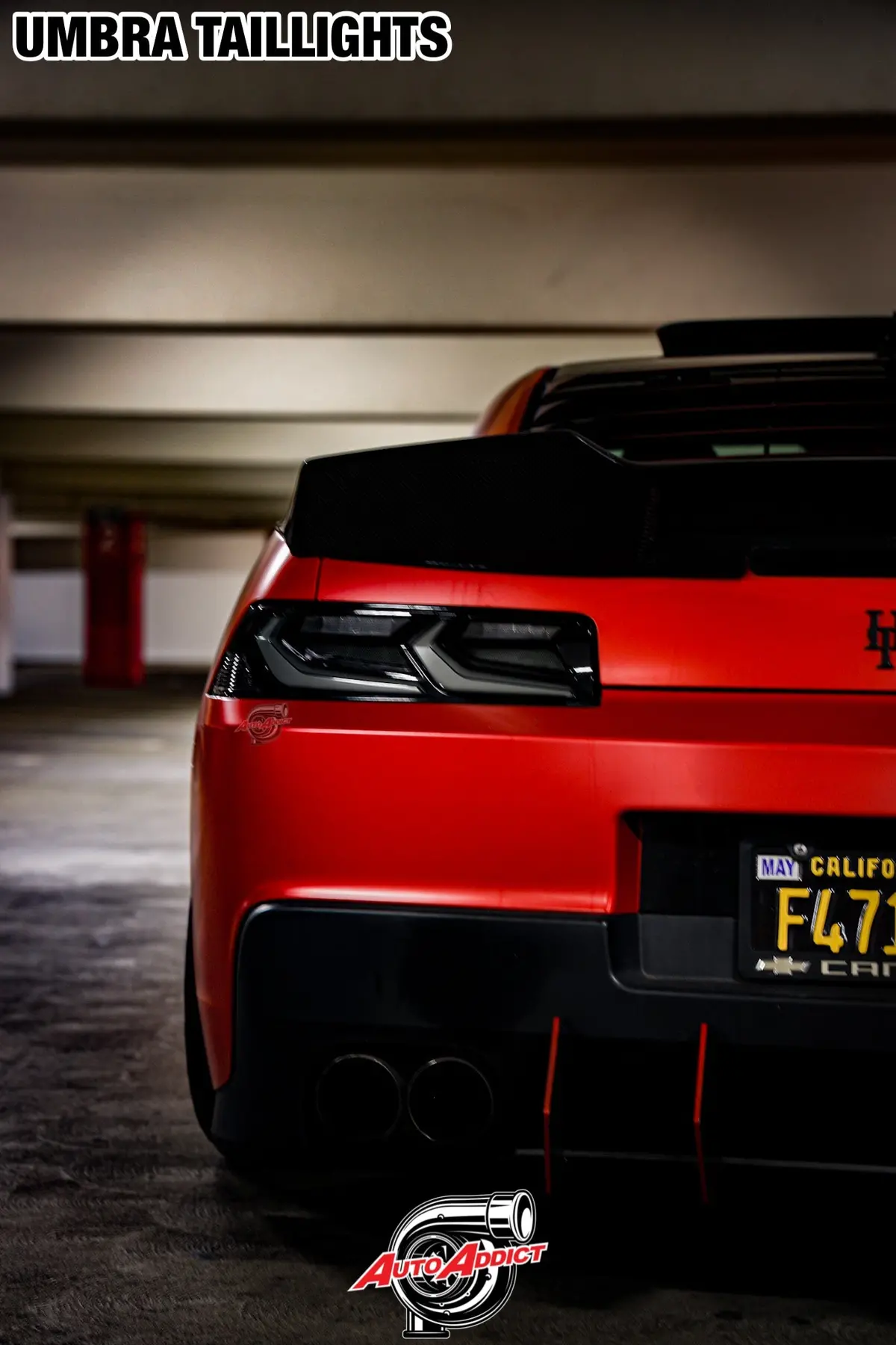 2012-2013 Chevy Camaro Umbra Led Taillights Gloss Black/Smoke Lens + Custom Harness 1