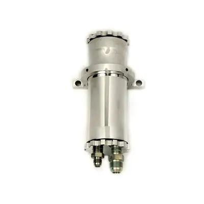 Unisteer Remote Reservoir, Polished Aluminum 1