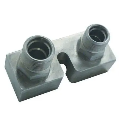 Vintage Air Ford Compressor Block Fitting Straight #8 - #10 1