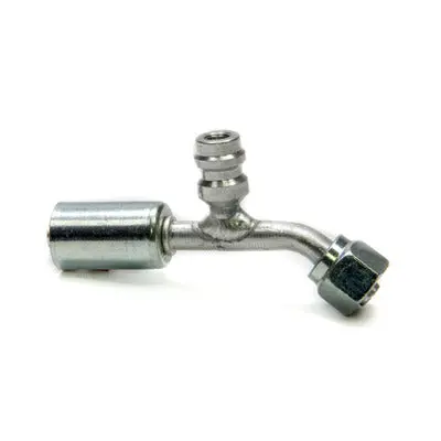 Vintage Air #6 45-Degree Beadlock O-Ring Fitting W/Port 1