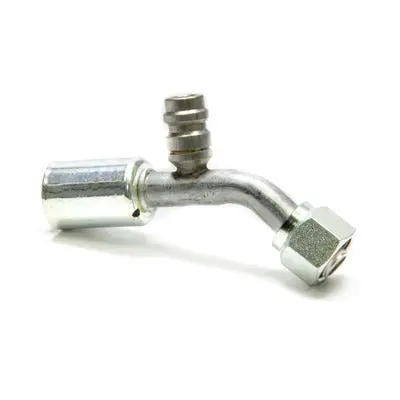 Vintage Air #8 45-Degree Beadlock O-Ring Fitting W/Port 1
