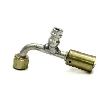 Vintage Air #6 90-Degree Beadlock O-Ring Fitting W/Port 1