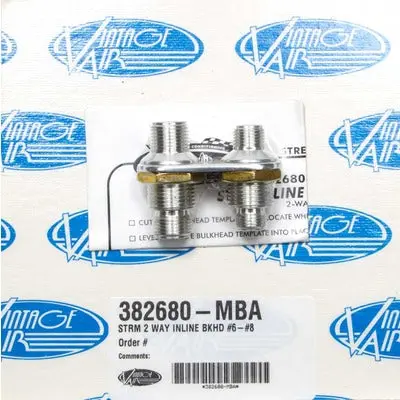 Vintage Air 2-Way Bulkhead #6/#8 1