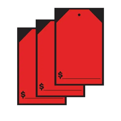 Vibrant Red Blank Price Window Stickers & Hang Tags – Large 7" X 11" – Durable Vinyl Decals For Car Dealerships & Retail Pricing Displays 3