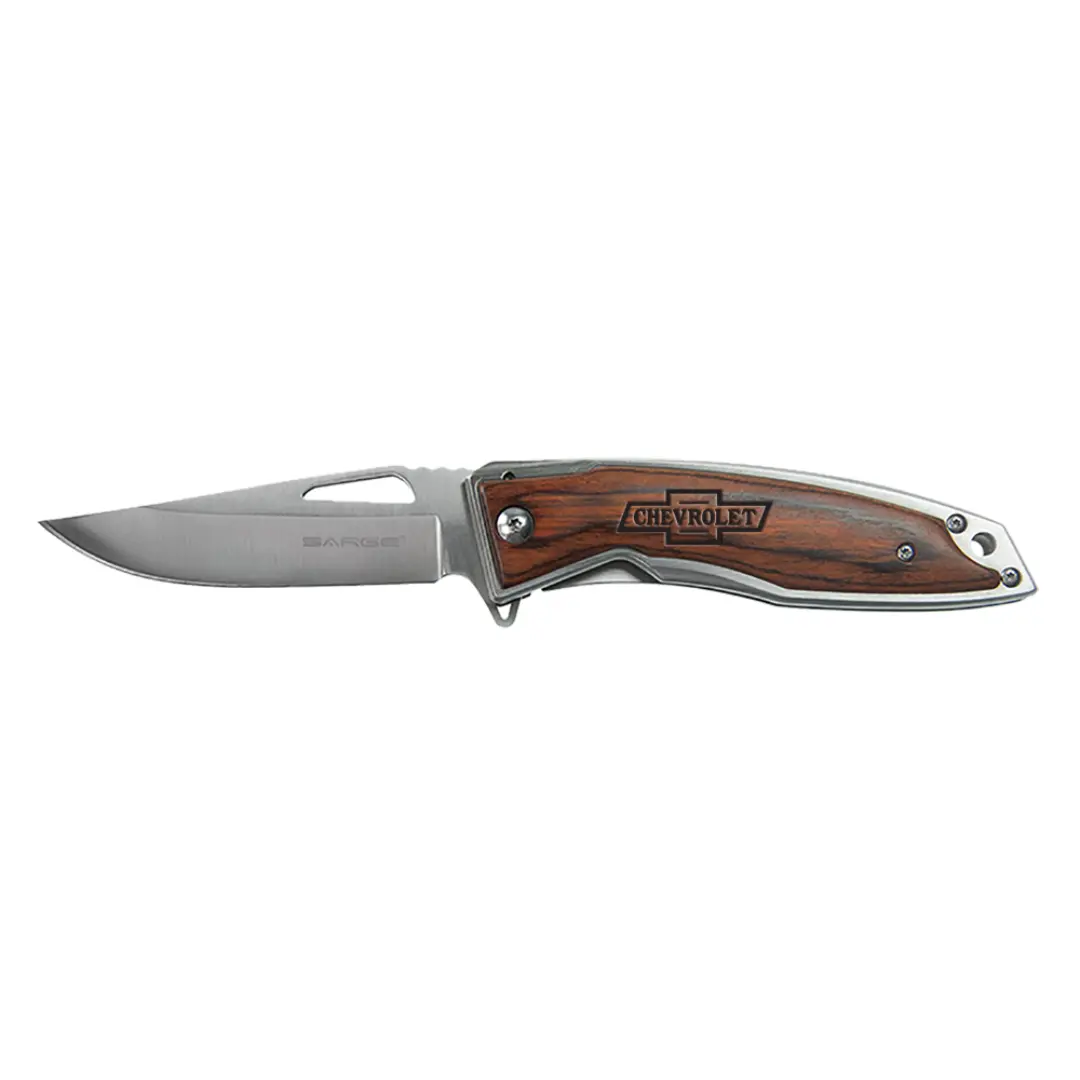 Vintage Chevrolet Bowtie Assist Folding Pocket Knife 1