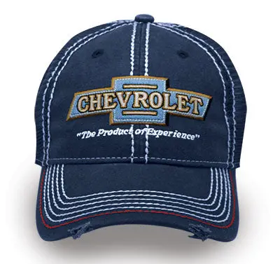 Vintage Chevrolet Bowtie Frayed Hat / Cap 1
