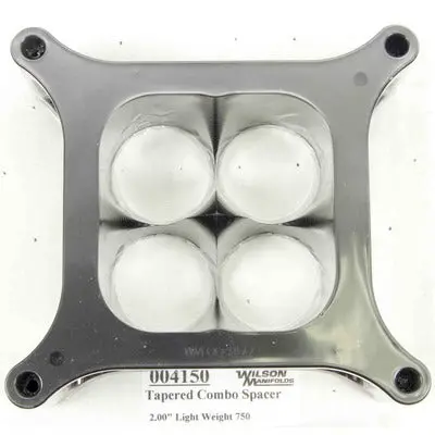 Wilson Manifolds Carburetor Spacer, 4150 2" 4-Hole Lightweight Tapered 1