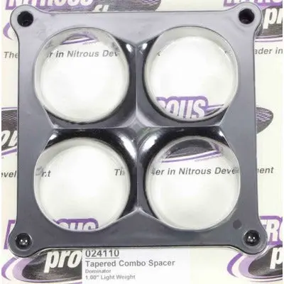 Wilson Manifolds Carburetor Spacer, 4500 1" 4-Hole Lightweight Tapered 1