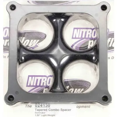 Wilson Manifolds Carburetor Spacer, 4500 1.5" 4-Hole Lightweight Tapered 1
