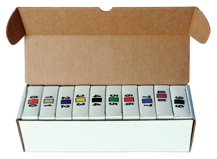 File Right Dispenser Box For Color-Coded Filing Labels – Durable Compact Organizer For Automotive Dealership Filing Systems – Compatible With Alphabet, Number & Month Ringbook Binders 1