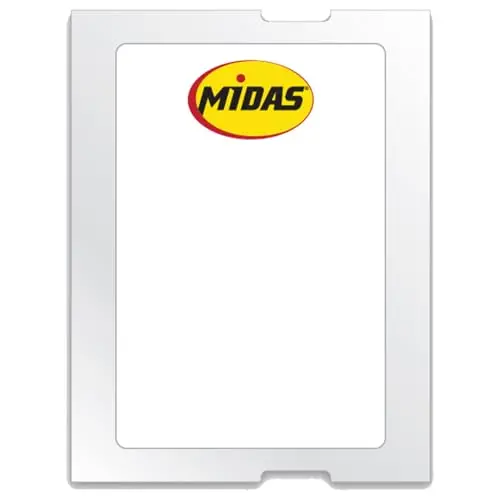 Midas Stock Labels – White Light Adhesive 2.25" × 1.5" – Compatible With Caats™ Prominder Now & Most Label Printers – Bulk Roll Of 500 Durable Automotive Inventory & Service Reminder Labels 1