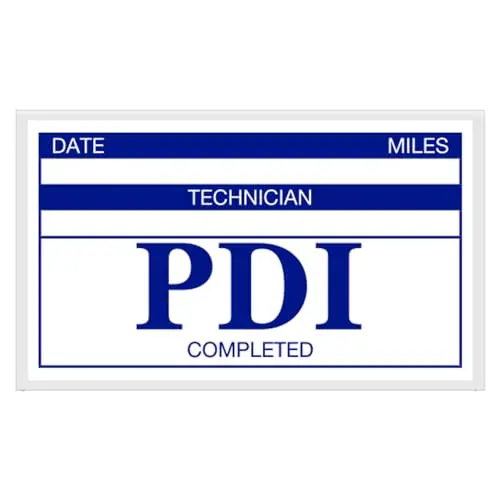 Generic Stock Reminder Sheet Labels – Clear Static Cling 2.5" X 1.5" – Durable Removable Automotive Dealership Inventory Management & Vehicle Stock Tracking Labels 1