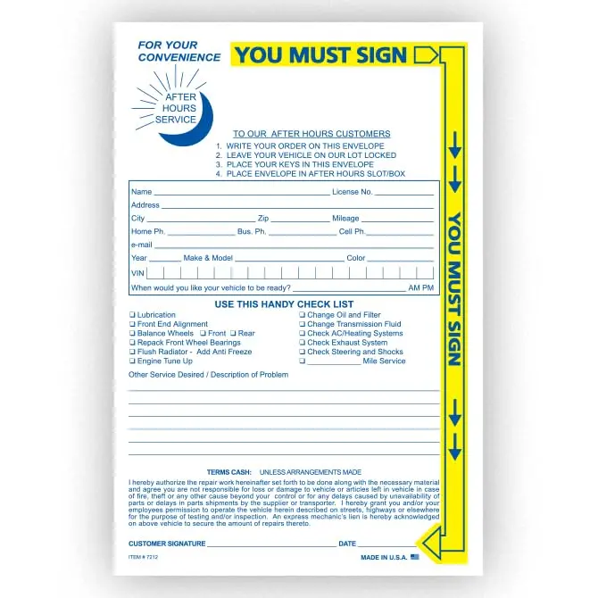 6" X 9" Yellow Highlight After Hours Envelopes - Heavy Duty 24# White Wove Open-End Top Opening Night Drop Envelopes For Enhanced Security And Organization 1