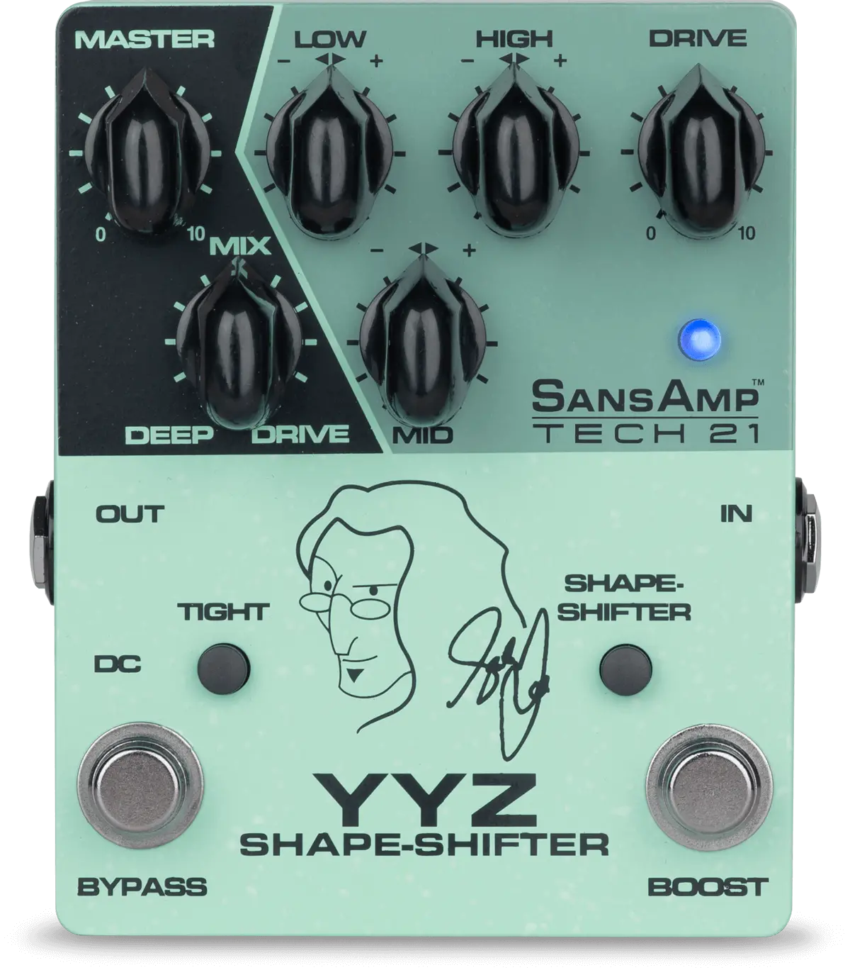 Tech 21 Geddy Lee Yyz Shape-Shifter Signature Sansamp. "Free Shipping In The Usa" 1