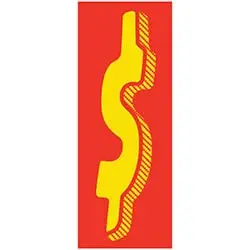 Number Window Stickers - Red & Yellow Car Dealer Number Stickers - Durable, Weatherproof Vinyl With Easy On/Off Adhesive - Back Slit For Seamless Installation - 11-1/2" 1