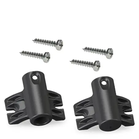 Reusable Balloon Fence Post Mount Set - Comprehensive Kit With Standard Upper/Lower Screw Pole Brackets - Secure Balloon Display Accessories - 2Pcs/Pack 1
