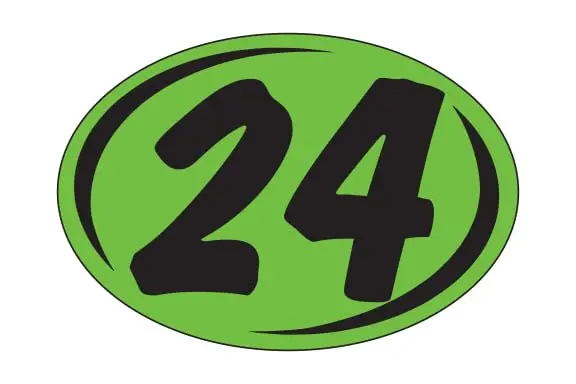 Window Stickers Vibrant Black On Green - Durable, Weatherproof Vinyl With Easy On/Off Adhesive 4
