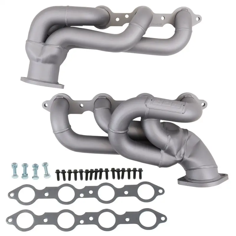 Bbk 2010-2015 Chevrolet Camaro 5Th Gen Ls3 L99 Shorty Tuned Length Exhaust Headers 1-3 4 Titanium Ceramic 2
