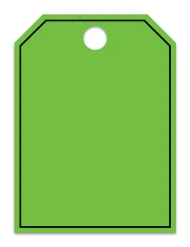 Jumbo Blank Car Dealer Mirror Hang Tags With Black Frame - Fluorescent Colors Large Size (8-1/2" × 11-1/2") Tags For Auto Dealership Supplies - Durable 11-Point Stock Material 1