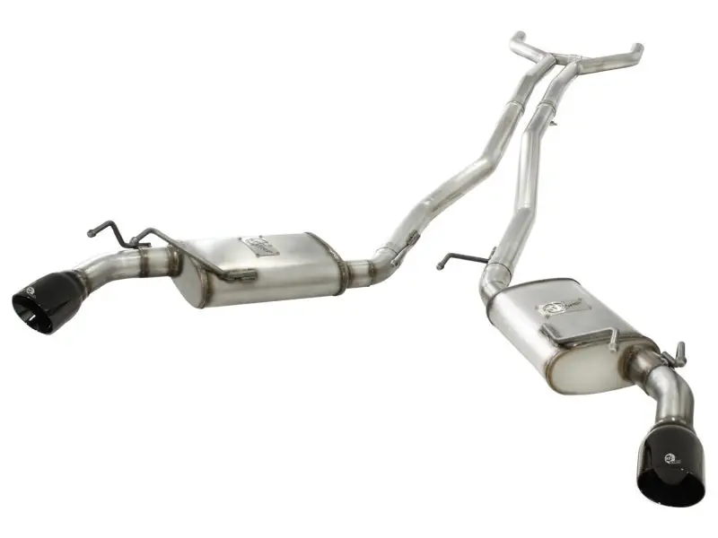 Afe 2010-2014 Chevrolet Camaro 5Th Gen Machforce Xp Exhaust 2.5In Stainless Steel Cb V6-3.6L (Td) (Gloss Blk Tip) 1