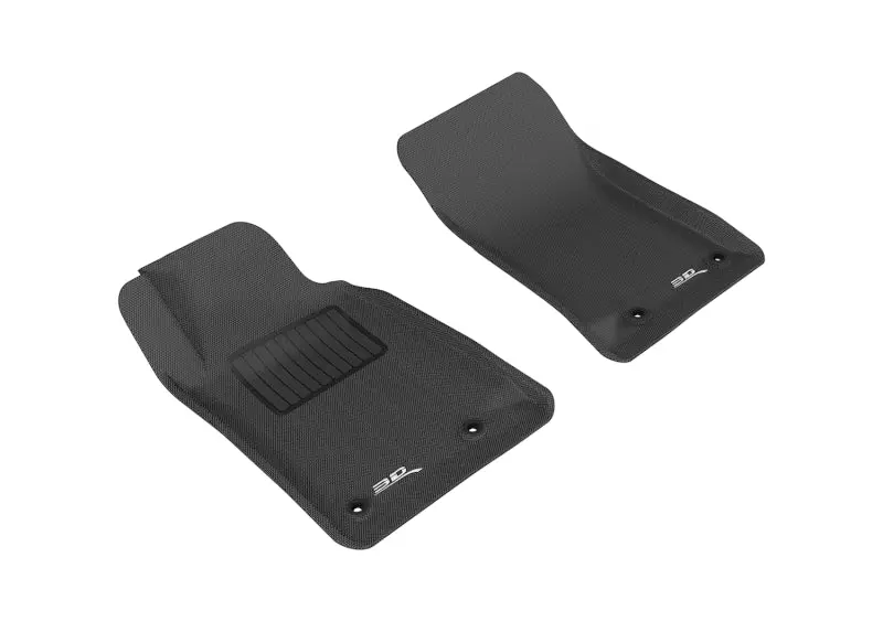 3D Maxpider 2010-2015 Chevrolet Camaro 5Th Gen Kagu 1St Row Floormat Black 1