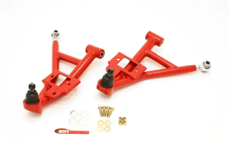 Bmr Suspension 1993-2002 Chevrolet Camaro 4Th Gen Bmr F-Body Adj. Lower A-Arms Poly Rod End Combo Red 1