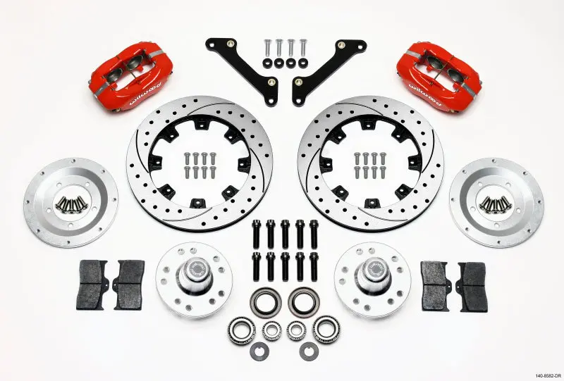 Wilwood 1970-1978 Chevrolet Camaro 2Nd Gen Forged Dynalite Front Kit 12.19In Drilled Red 1
